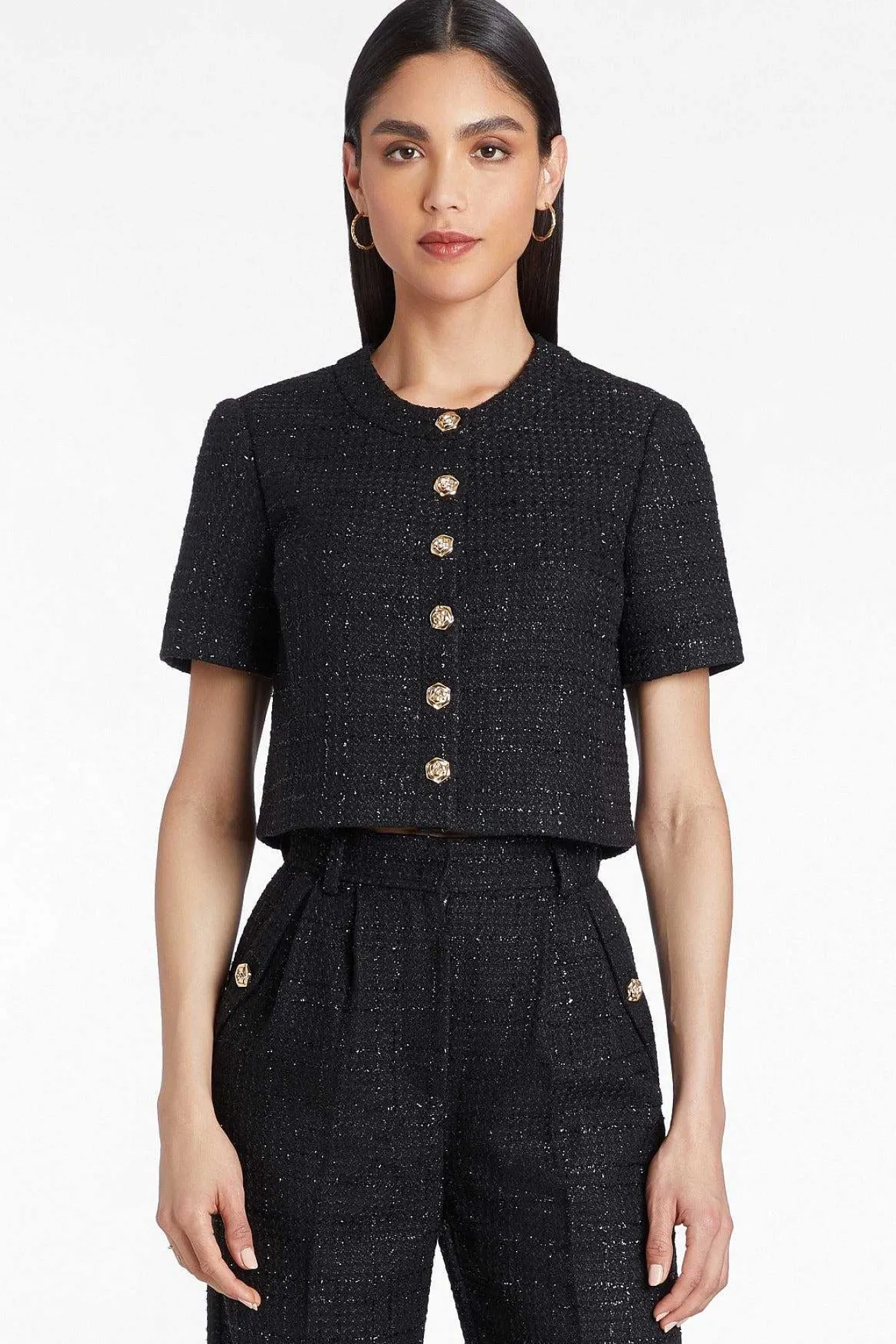 Braswell Top In Watkins Tweed