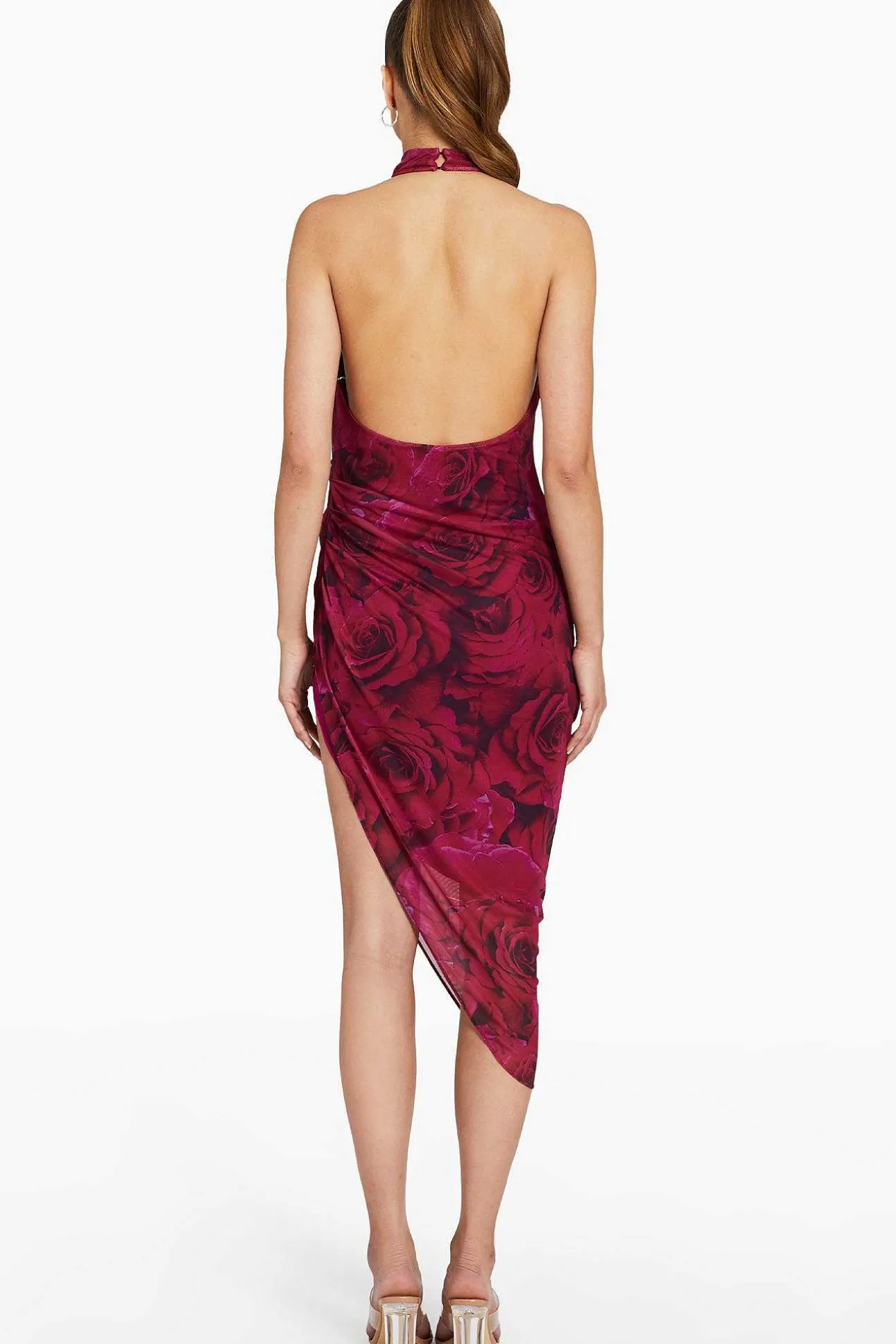 Samba Midi Dress In Printed Mesh